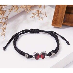 Butterfly Rope Bracelet BLACK